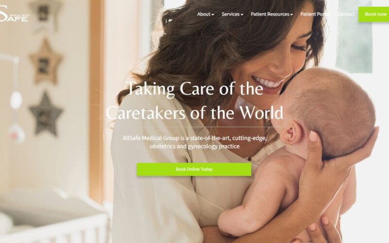 Website designed by Onspire for AllSafe Medical Group