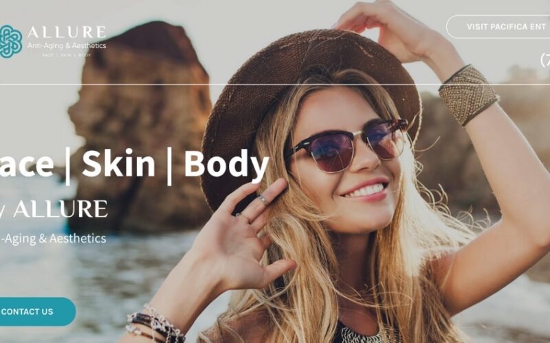 Website designed by Onspire for Allure Anti-Aging and Aesthetics