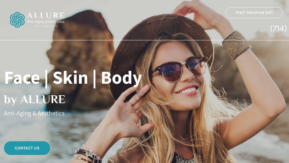 Website designed by Onspire for Allure Anti-Aging and Aesthetics