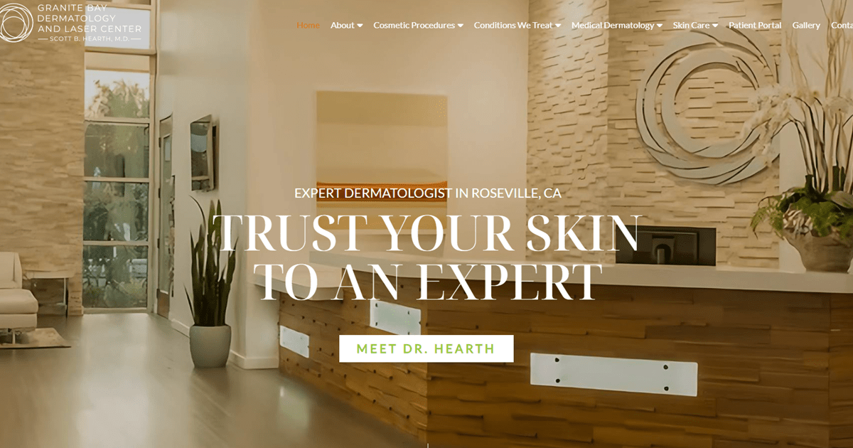 Website designed by Onspire for Granite Bay Dermatology and Laser Center