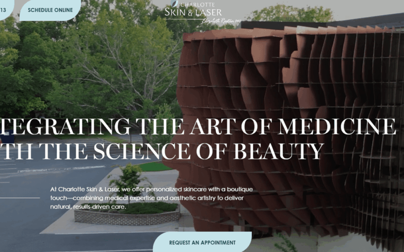Website designed by Onspire for Charlotte Skin & Laser
