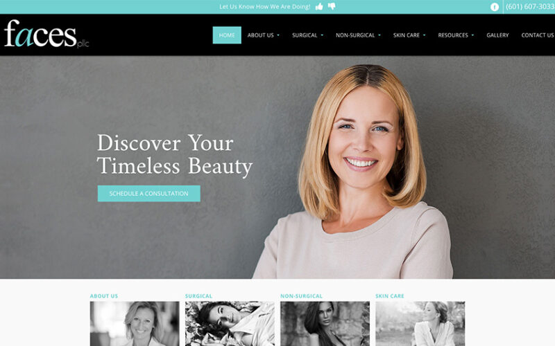 Website designed by Onspire for Faces, PLLC