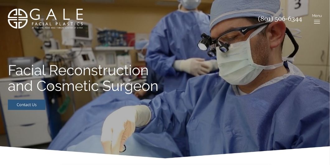 Website designed by Onspire for Gale Facial Plastics