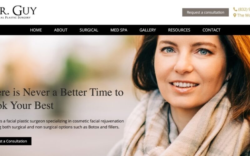 Website designed by Onspire for Dr. Guy Facial Plastic Surgery