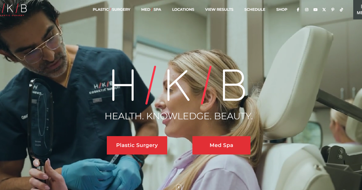 Website designed by Onspire for H/K/B Cosmetic Surgery