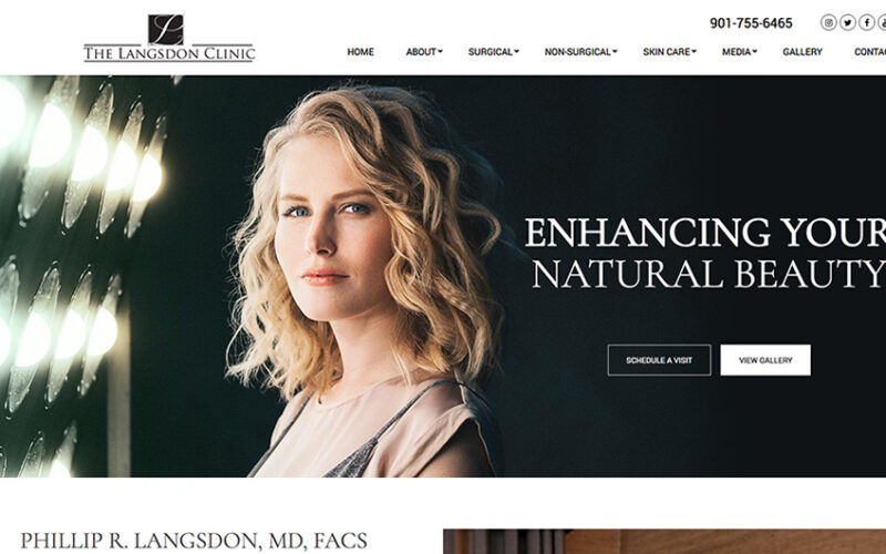 Website designed by Onspire for The Langsdon Clinic
