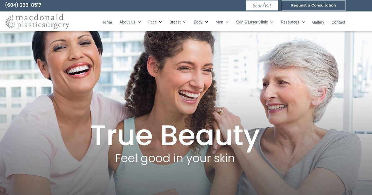 Website designed by Onspire for MacDonald Plastic Surgery