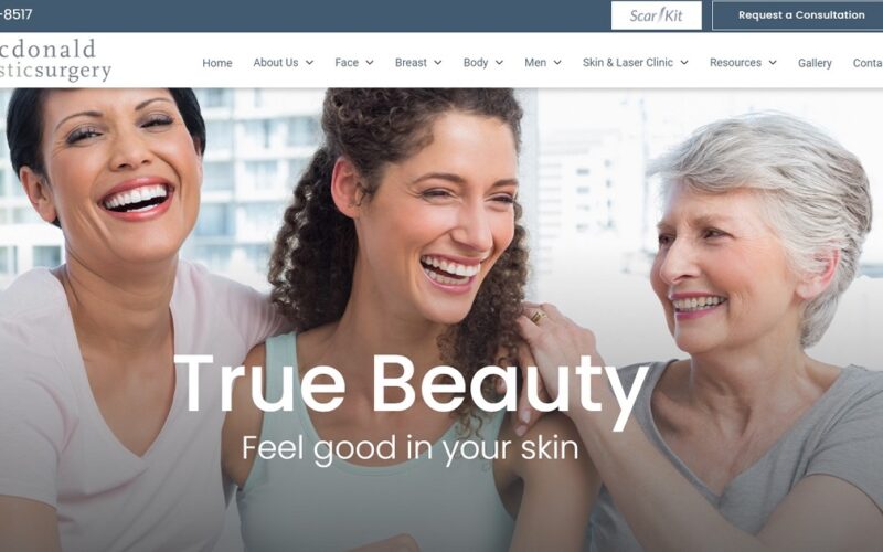 Website designed by Onspire for MacDonald Plastic Surgery