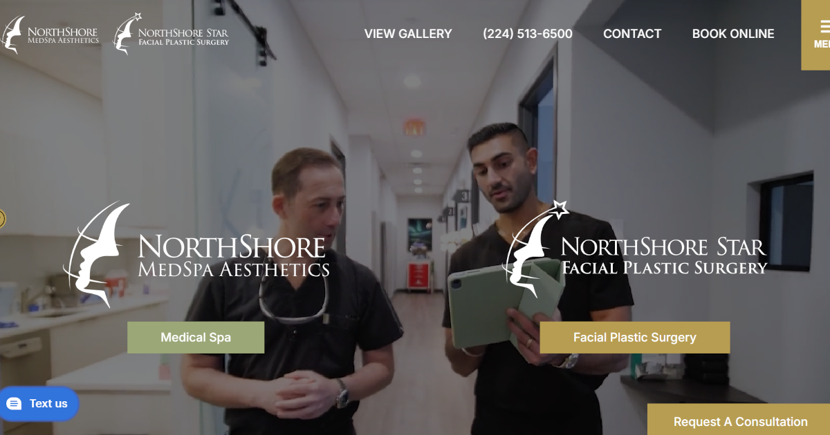 Website designed by Onspire for NorthShore MedSpa Aesthetics & Star Facial Plastic Surgery