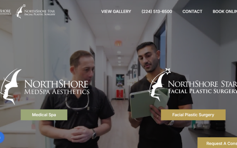 Website designed by Onspire for NorthShore MedSpa Aesthetics & Star Facial Plastic Surgery