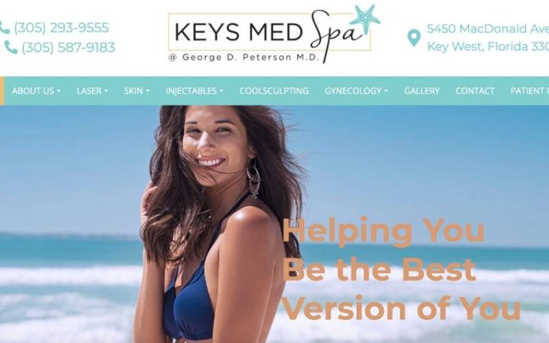 Website designed by Onspire for Keys Med Spa