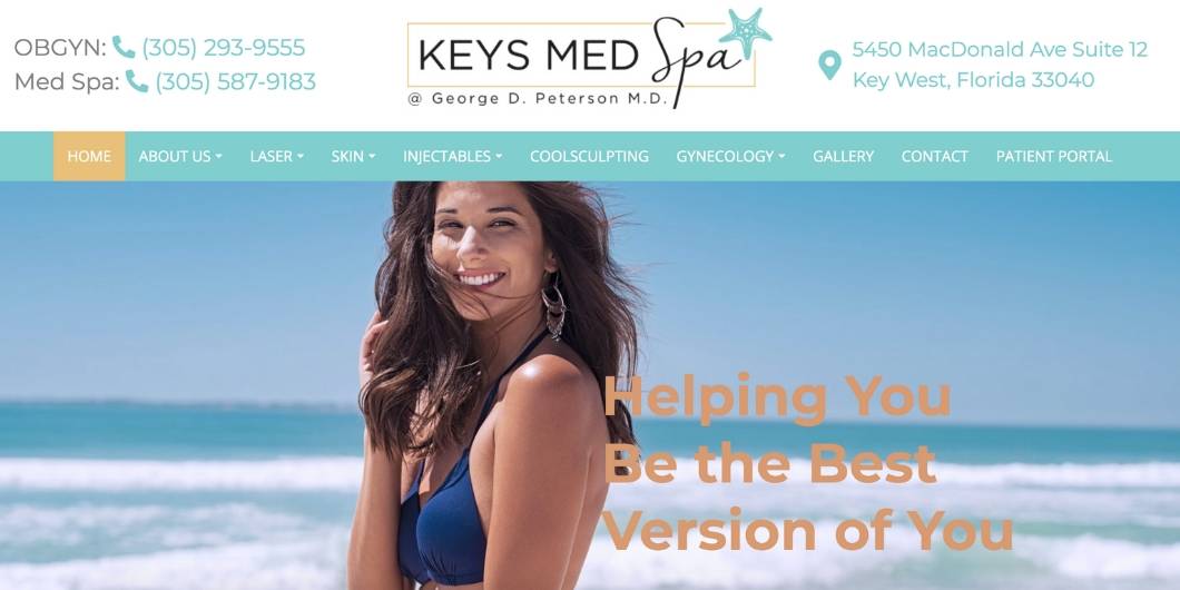 Website designed by Onspire for Keys Med Spa