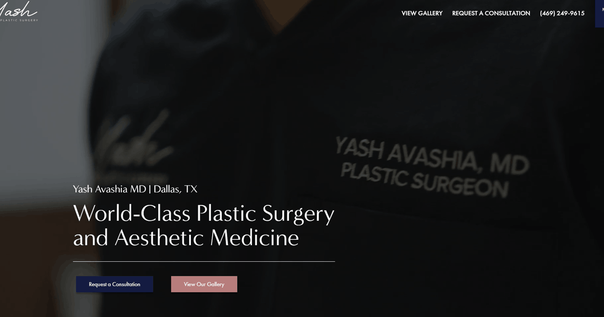 Website designed by Onspire for Dr. Yash Plastic Surgery