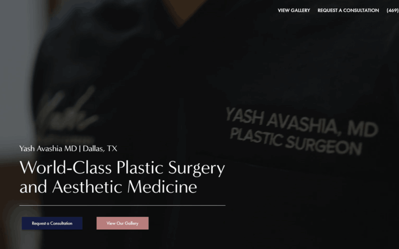 Website designed by Onspire for Dr. Yash Plastic Surgery