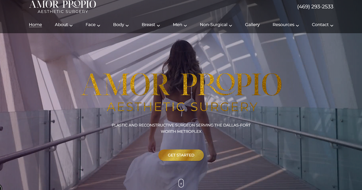 Website designed by Onspire for Amor Propio Aesthetic Surgery
