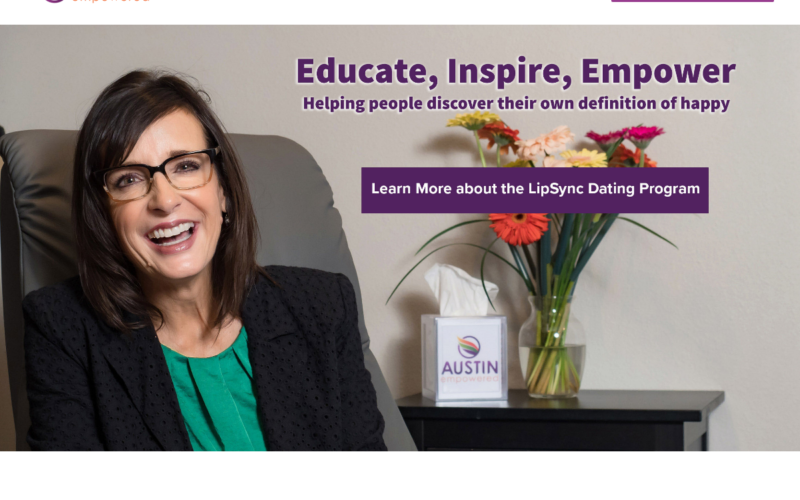 Website homepage of Austin Empowered