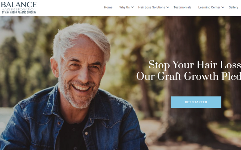 Website designed by Onspire for Balance Hair Restoration