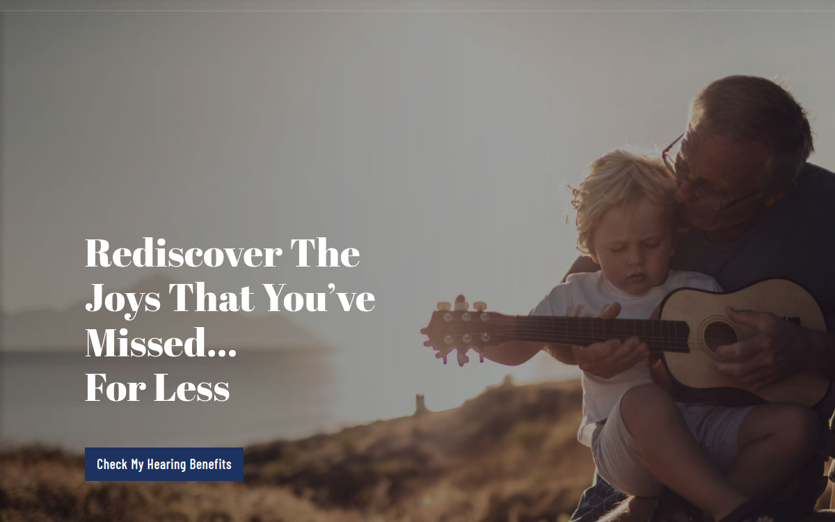 Website homepage of Carolina Health and Hearing