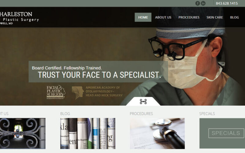 Website designed by Onspire for Charleston Facial Plastic Surgery