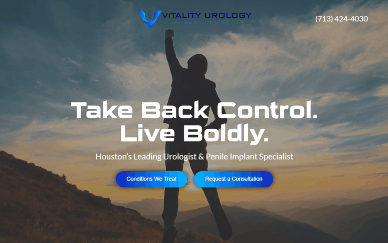 Website designed by Onspire for Vitality Urology Institute
