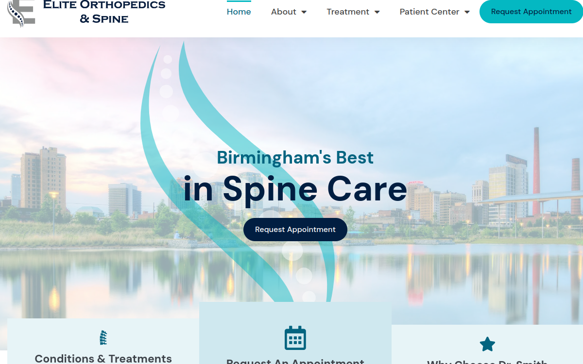 Website homepage of Dr. J Todd Smith