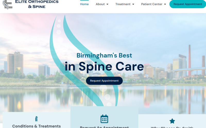 Website homepage of Dr. J Todd Smith