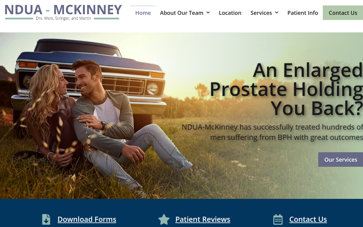 Website homepage of Dr Jeremy West - Northtexasbphdoctor.com