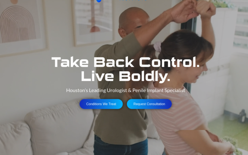 Website homepage of Jonathan Clavell, MD