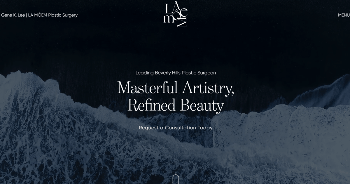 Website designed by Onspire for LA MÔEM Plastic Surgery