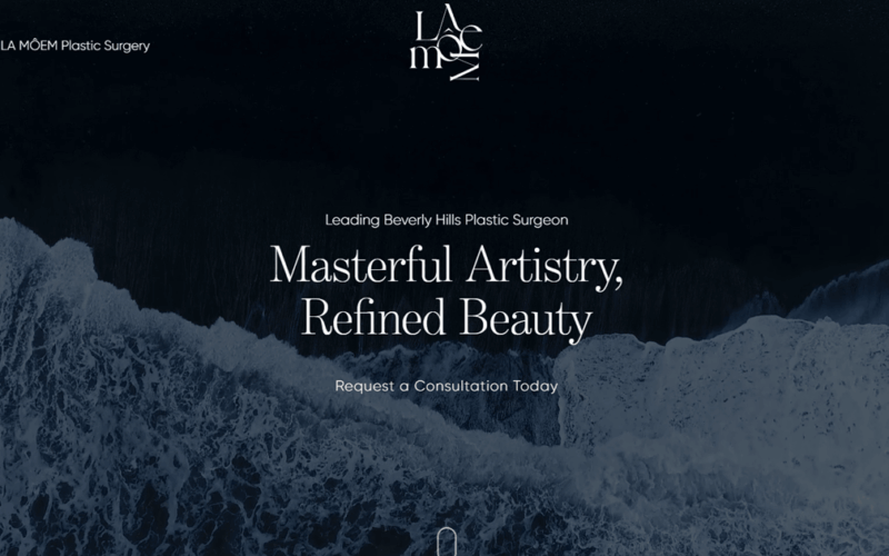 Website designed by Onspire for LA MÔEM Plastic Surgery