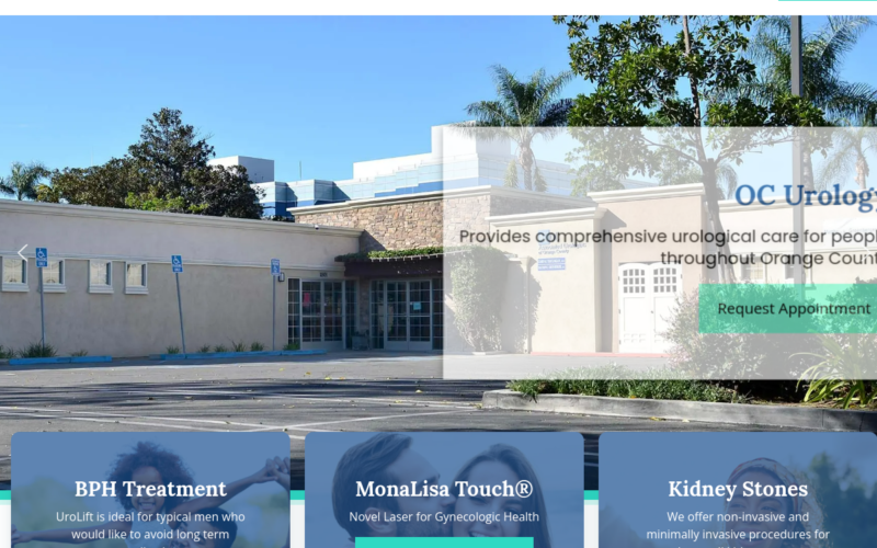 Website homepage of Matthew L Greenberger, MD PC