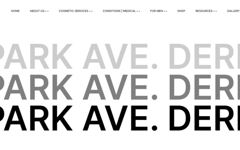 Website designed by Onspire for Park Avenue Dermatology