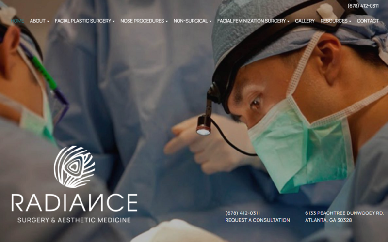 Website designed by Onspire for Radiance Surgery & Aesthetic Medicine