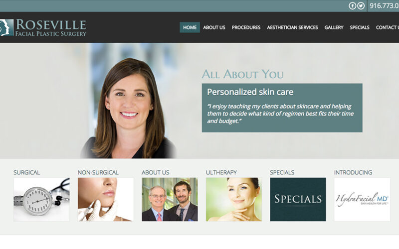 Website designed by Onspire for Roseville Facial Plastic Surgery
