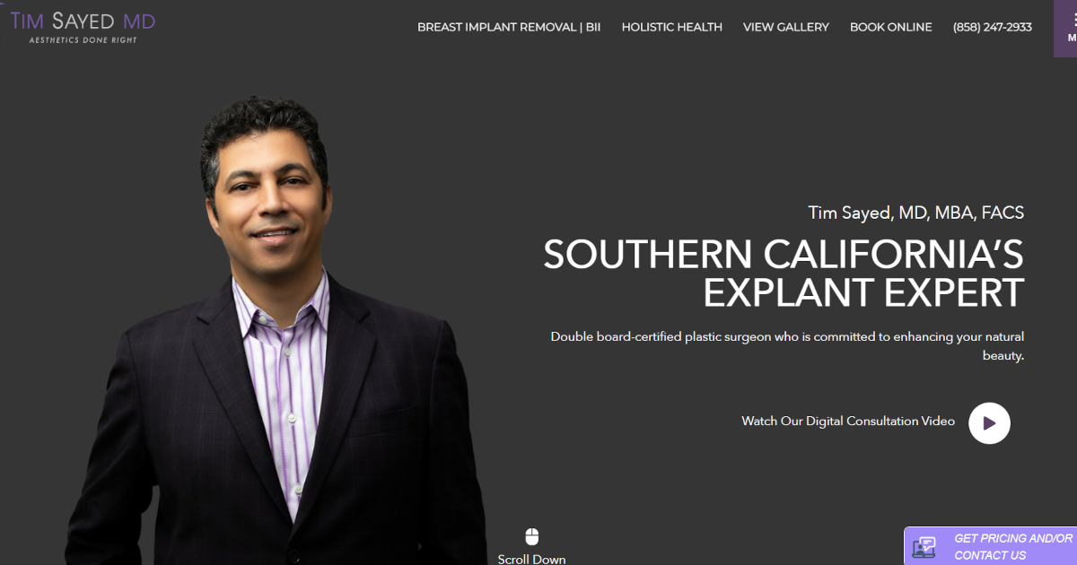 Website designed by Onspire for Tim Sayed, MD