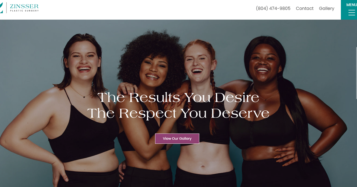 Website designed by Onspire for Zinsser Plastic Surgery