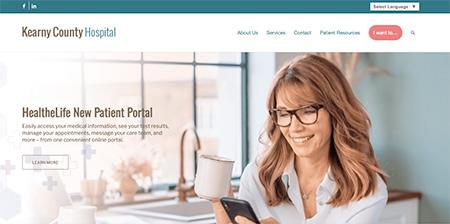 kearnycountyhospital.com website